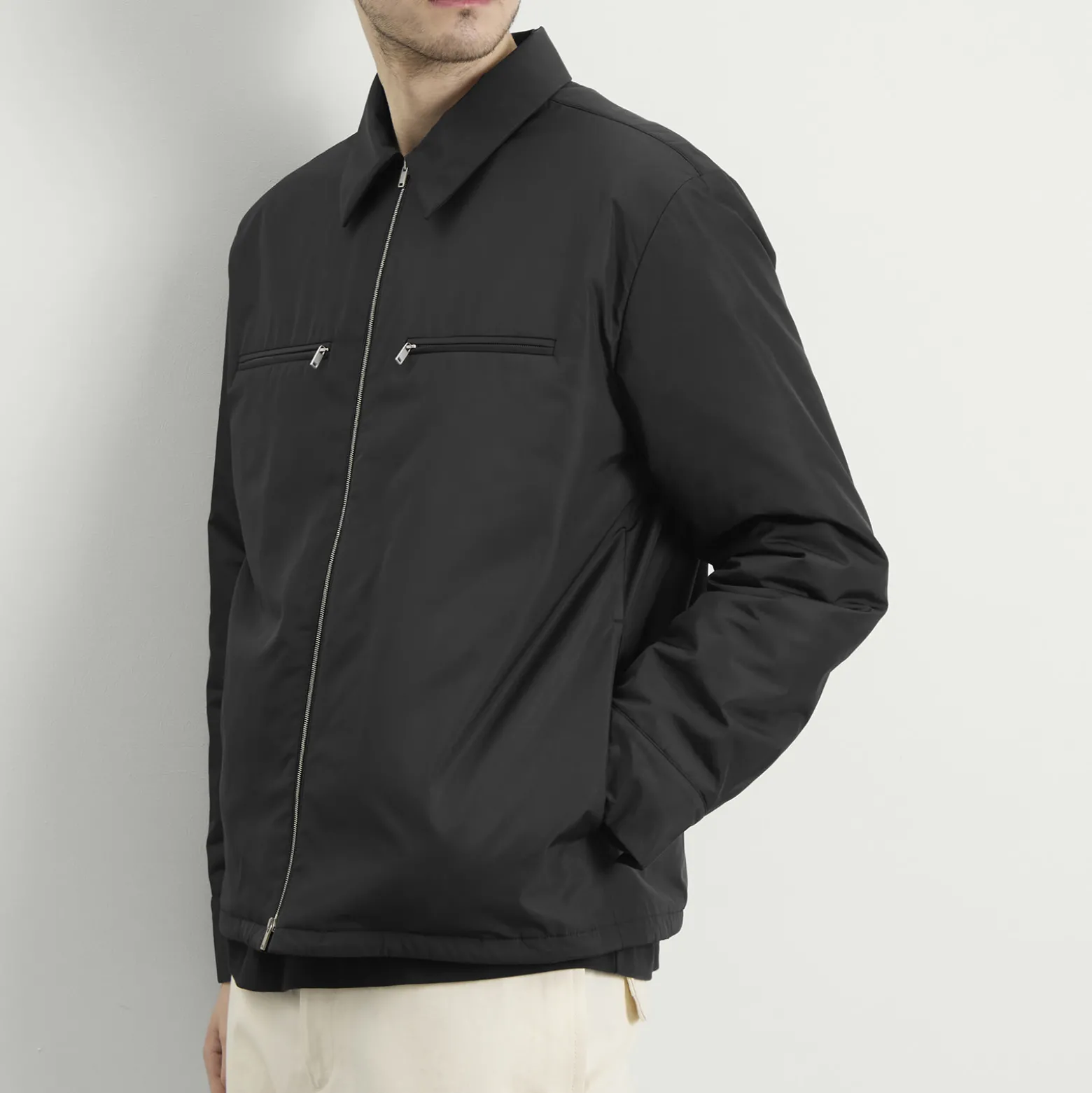 Jil Sander Nylon Zip Up Shirt Jacket