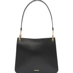 Jil Sander Otto SM Leather Shoulder Bag