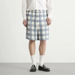 Jil Sander Relaxed Fit Check Shorts