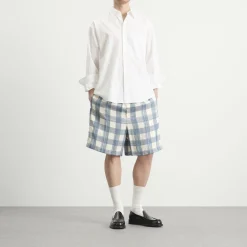 Jil Sander Relaxed Fit Check Shorts