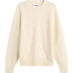 Jil Sander Textured Cotton Crew Neck Jumper