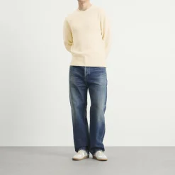 Jil Sander Textured Cotton Crew Neck Jumper