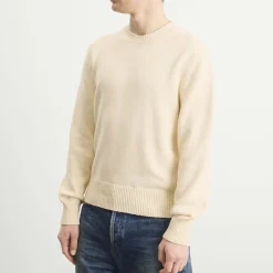 Jil Sander Textured Cotton Crew Neck Jumper