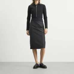 Jil Sander Zip Up Jacket with Ribbed Collar
