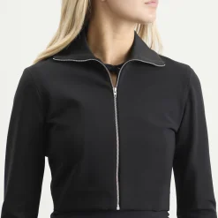 Jil Sander Zip Up Jacket with Ribbed Collar