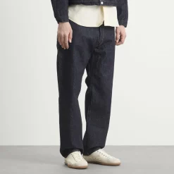 Kaptain Sunshine Indigo Wash Denim Straight Leg Jeans