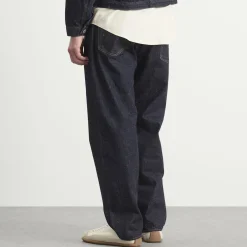Kaptain Sunshine Indigo Wash Denim Straight Leg Jeans
