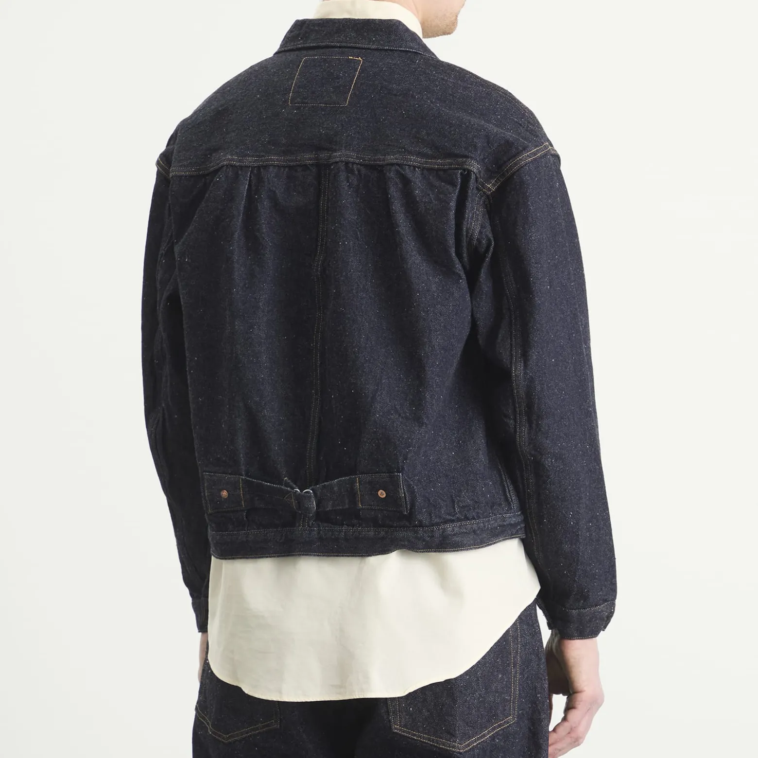 Kaptain Sunshine Indigo Wash Denim Tracker Jacket