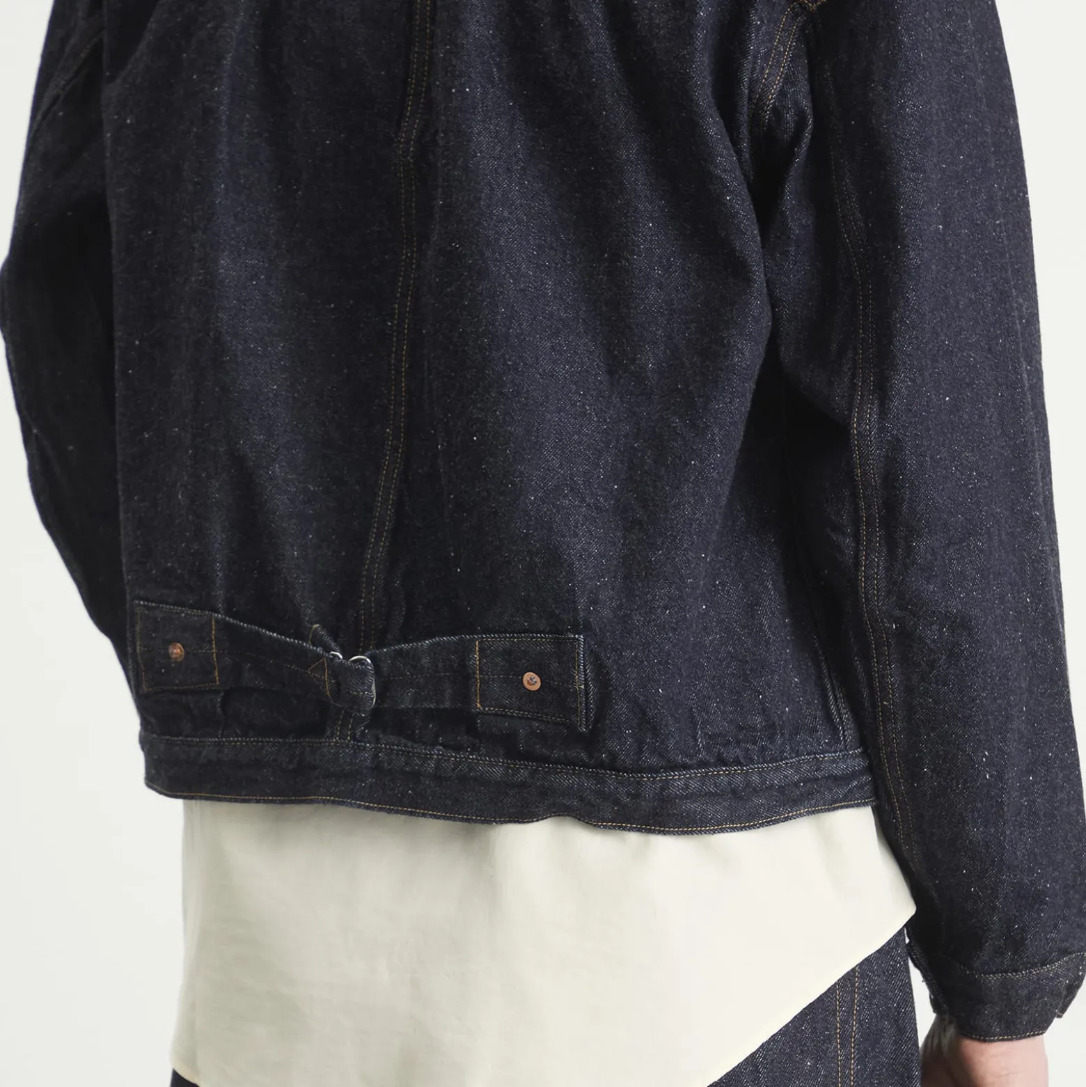 Kaptain Sunshine Indigo Wash Denim Tracker Jacket
