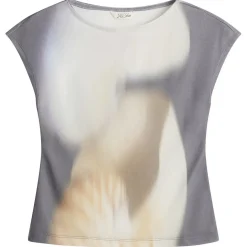 Kijun Print Cap Sleeve Top