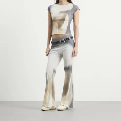 Kijun Print Cap Sleeve Top