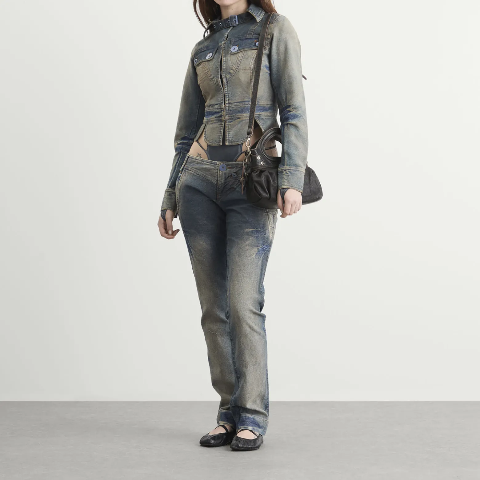 KNWLS x Miss Sixty Baguette Shoulder Bag
