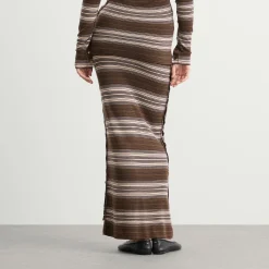 KNWLS x Miss Sixty Knitted Skirt in Stripe