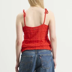 Levi's Abbey Tie Shoulder Crochet Tank