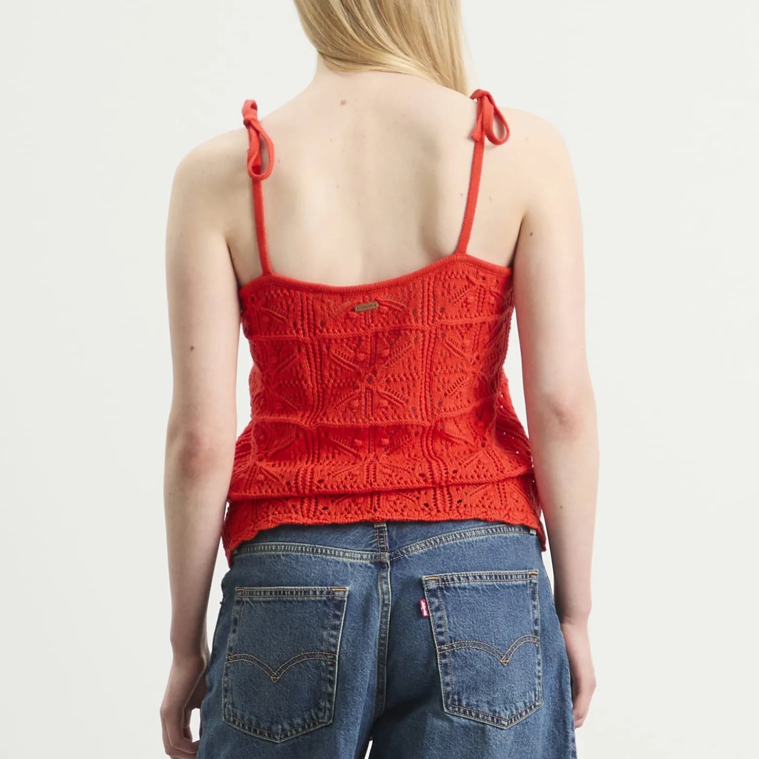 Levi's Abbey Tie Shoulder Crochet Tank