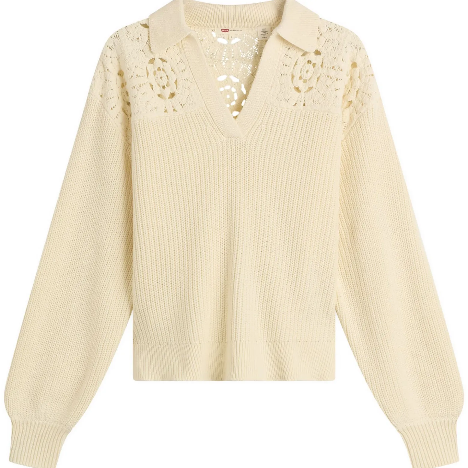 Levi's Bianca Crochet Polo Sweater