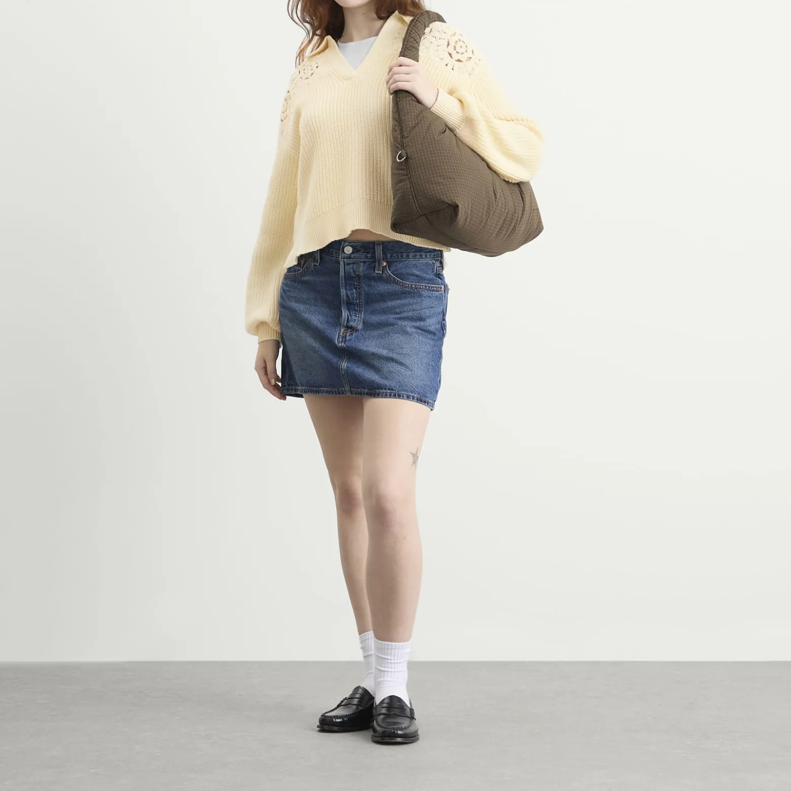 Levi's Bianca Crochet Polo Sweater