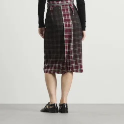 Maison Margiela Check Midi Skirt