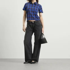 Maison Margiela Check Polo Top