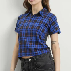 Maison Margiela Check Polo Top