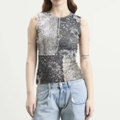 Maison Margiela Patchwork Sequin Top
