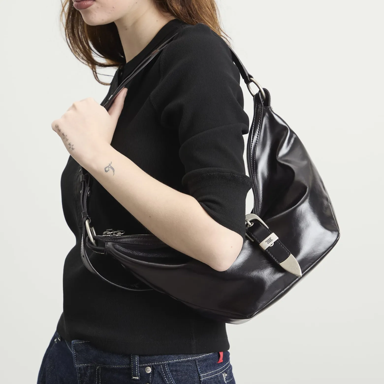 MARGESHERWOOD Belted Hobo Shoulder Bag - Medium