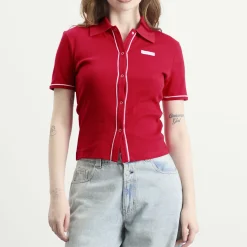 Marine Serre Cute 70'S Polo T-Shirt