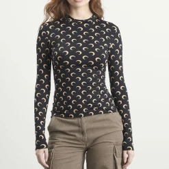 Marine Serre Moon Printed Long Sleeve Top