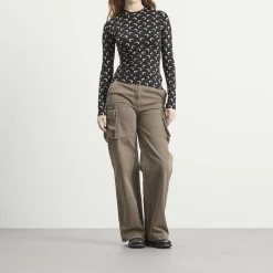 Marine Serre Moon Printed Long Sleeve Top