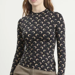 Marine Serre Moon Printed Long Sleeve Top