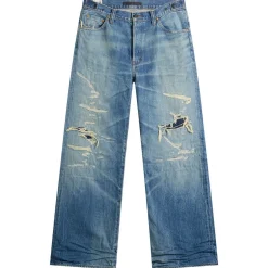 Mastercraft Union Showa Relaxed Repaired Jeans