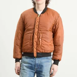 Mastercraft Union Washed Nylon Bomber Jacket