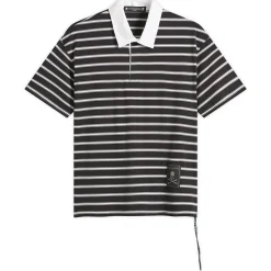MASTERMIND WORLD Fine Gauge Stripe Ss Rugby Shirt