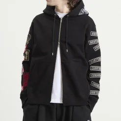 MASTERMIND WORLD Multi Patched Zip-Up Hoodie