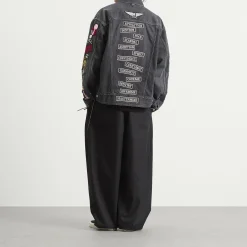 MASTERMIND WORLD Patched Denim Jacket