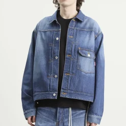 MASTERMIND WORLD Patchwork Jacquard Denim Jacket