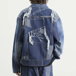 MASTERMIND WORLD Patchwork Jacquard Denim Jacket