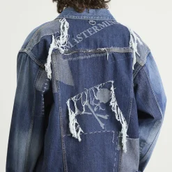 MASTERMIND WORLD Patchwork Jacquard Denim Jacket