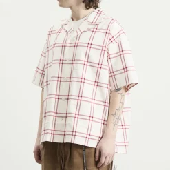 MASTERMIND WORLD Plaid Short Sleeve Shirt