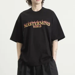 MASTERMIND WORLD Skull On Fire Short Sleeve T-Shirt