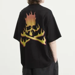 MASTERMIND WORLD Skull On Fire Short Sleeve T-Shirt