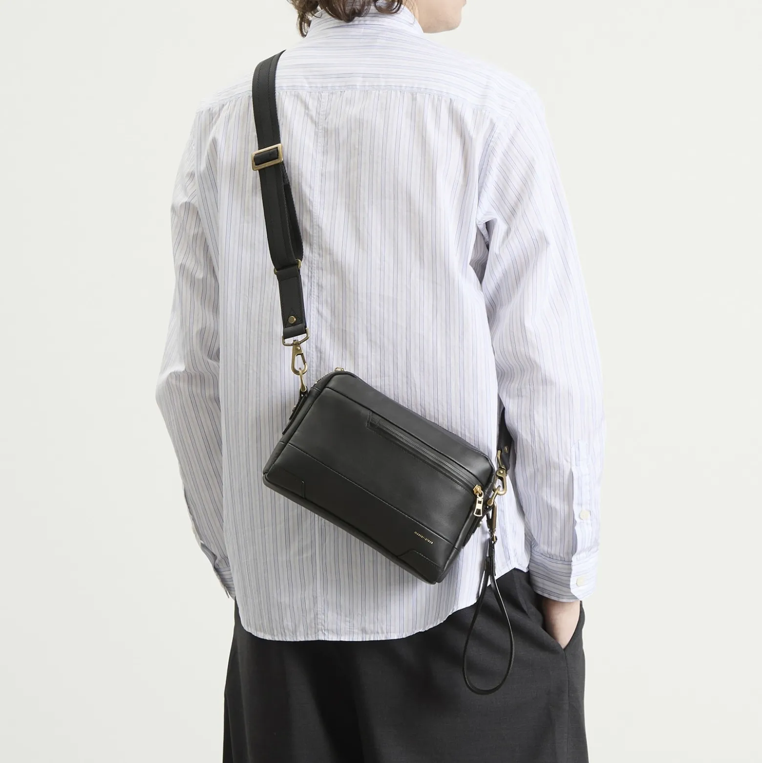 Master-Piece Gloss Leather Shoulder Bag - Small