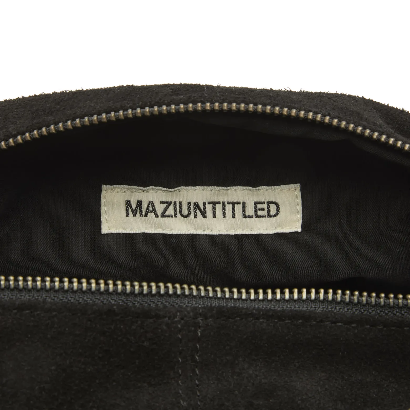 Mazi Untitled Dent Suede Cross Body Bag