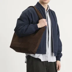 Mazi Untitled Flow Suede Tote Bag