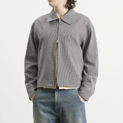 Mfpen Check Cropped Mail Jacket