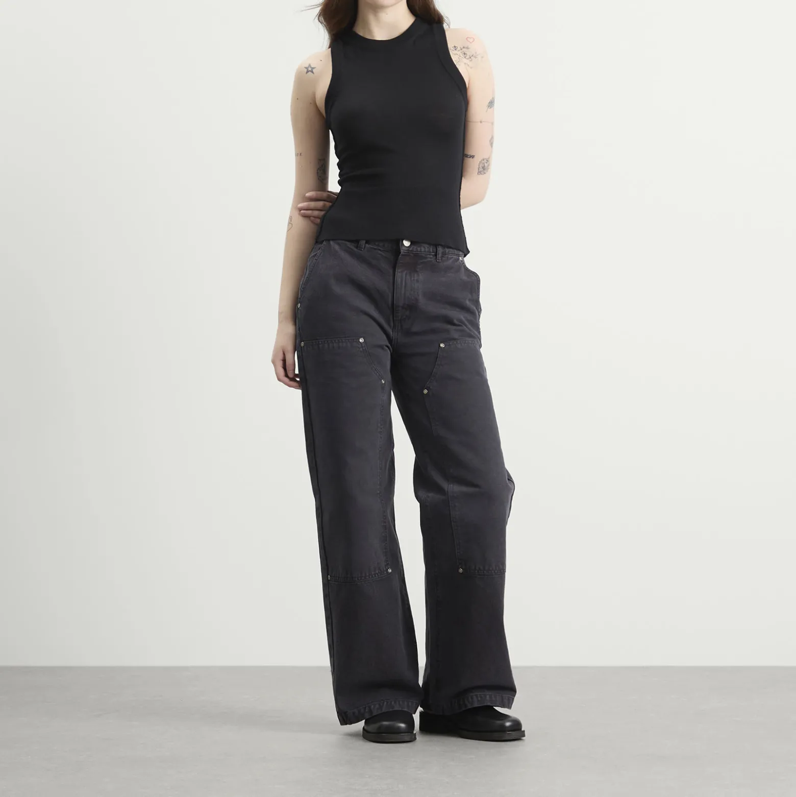 mfpen Womens Double Knee Jeans
