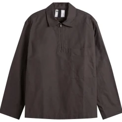 MHL by Margaret Howell Long Sleeve Half Zip Pull On Shirt