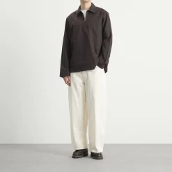 MHL by Margaret Howell Long Sleeve Half Zip Pull On Shirt