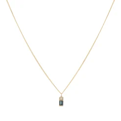 Miansai Everett London Blue Topaz Pendant Necklace