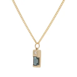 Miansai Everett London Blue Topaz Pendant Necklace